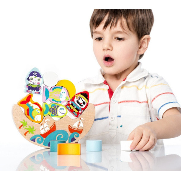 Ігровий балансир c рибками і піратами Cubika 13920, 11 деталей