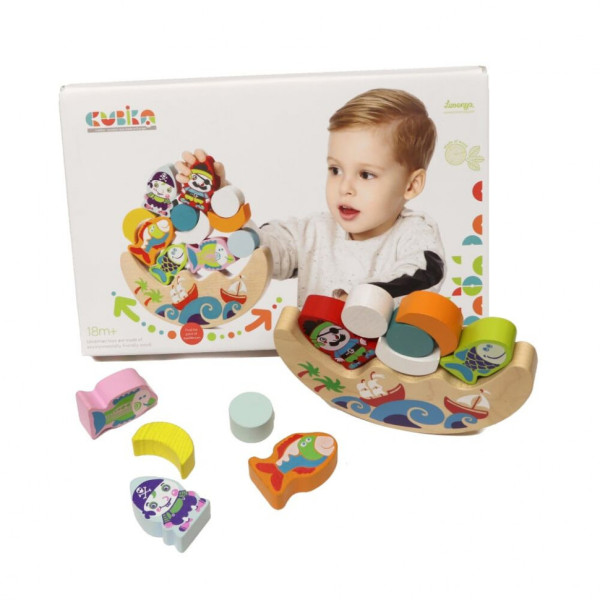 Ігровий балансир c рибками і піратами Cubika 13920, 11 деталей