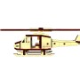 Деревянный мини конструктор "Вертолет" OPZ-012, 48 деталей