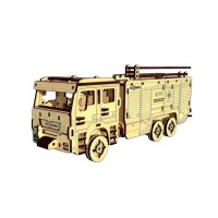 Деревянный конструктор "Пожарная машина" Pazly UPZ-008 206 деталей