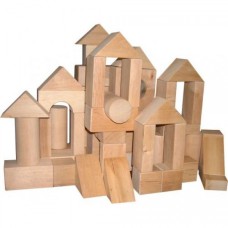 Дитячий дерев'яний конструктор "Городок №2" 11232, 53 деталі