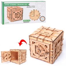 Деревянная игрушка Игра MD 2846 куб/сейф, 3D конструктор