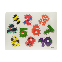 Развивающая игрушка рамка-вкладыш MD 0646 деревянная