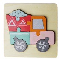 Развивающая игрушка пазлы-вкладыши MD 2495 деревянные