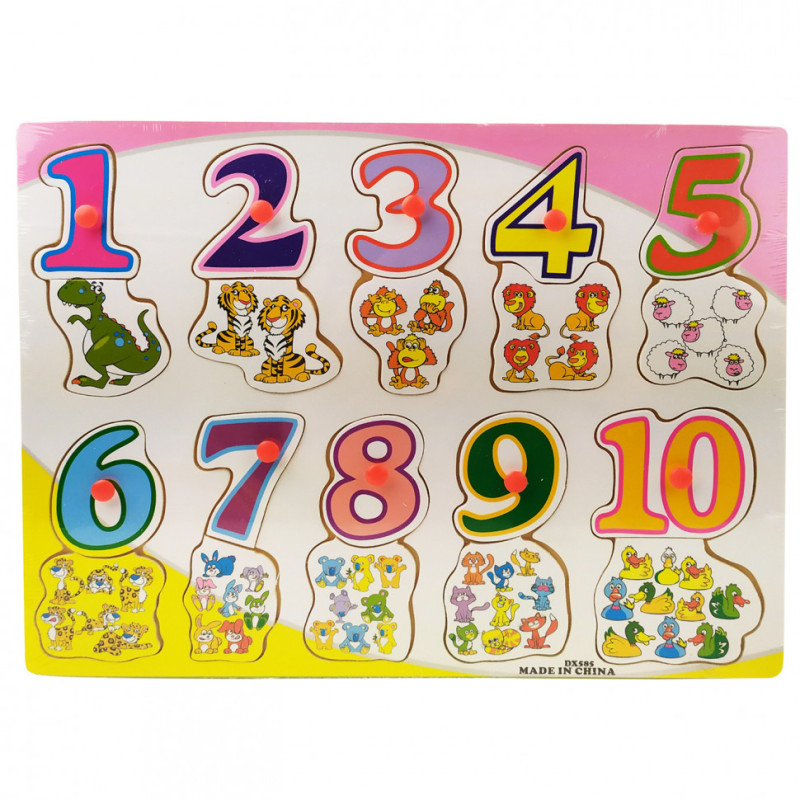Деревянная игрушка Рамка-вкладыш MD 2533-DX  30-22-1 см