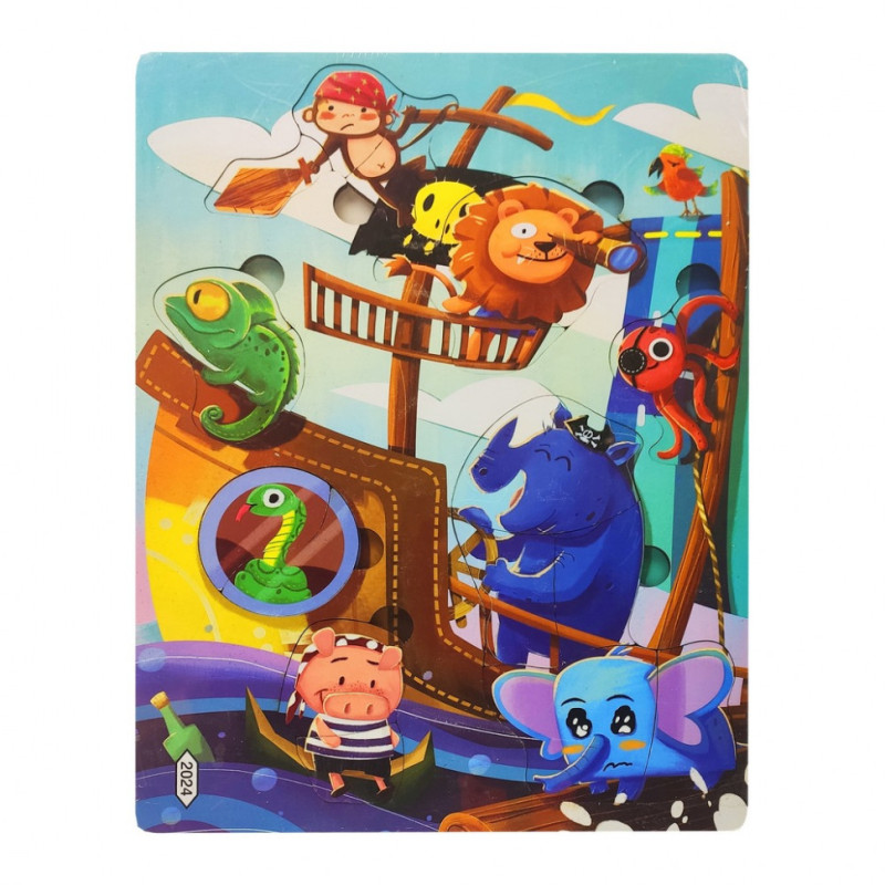 Деревянная игрушка Пазлы MD 2561-2001/24, 30*22 см