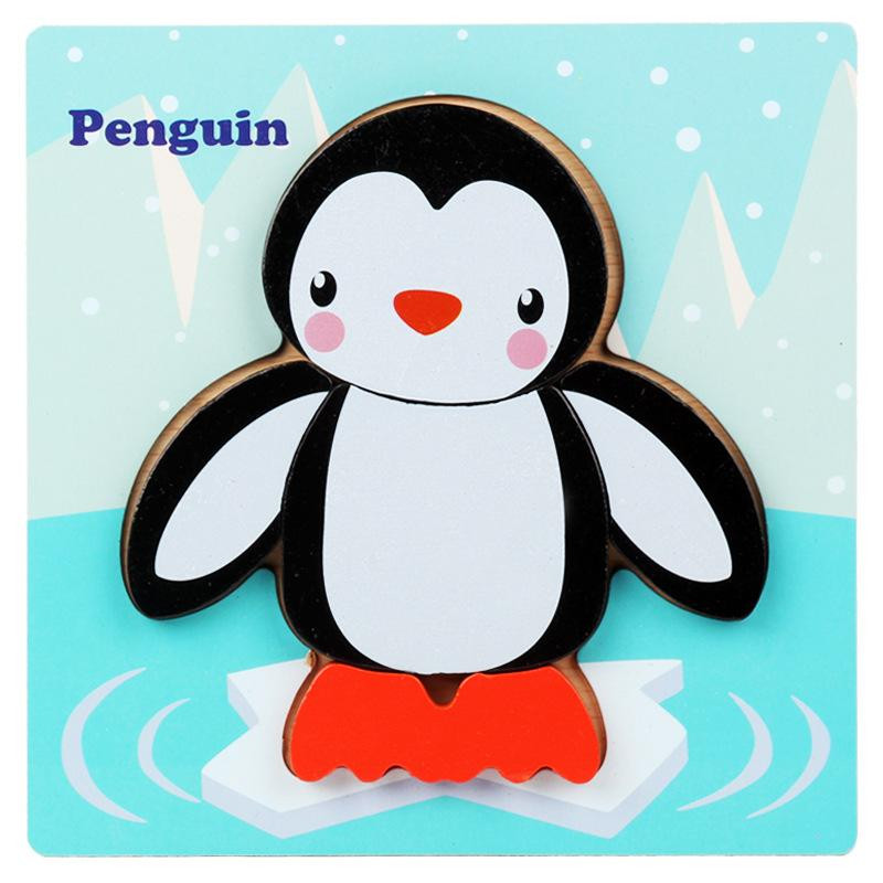 Деревянная игрушка Пазлы Bambi Животные MD 2925, 15х15 см