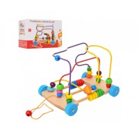 Розвиваюча іграшка каталка з лабіринтом MD 1241 дерев'яна