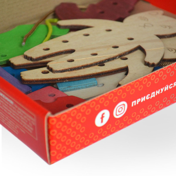 Іграшка шнурівка для малюків "Киця-модниця" Kupik 900026, 14 елементів