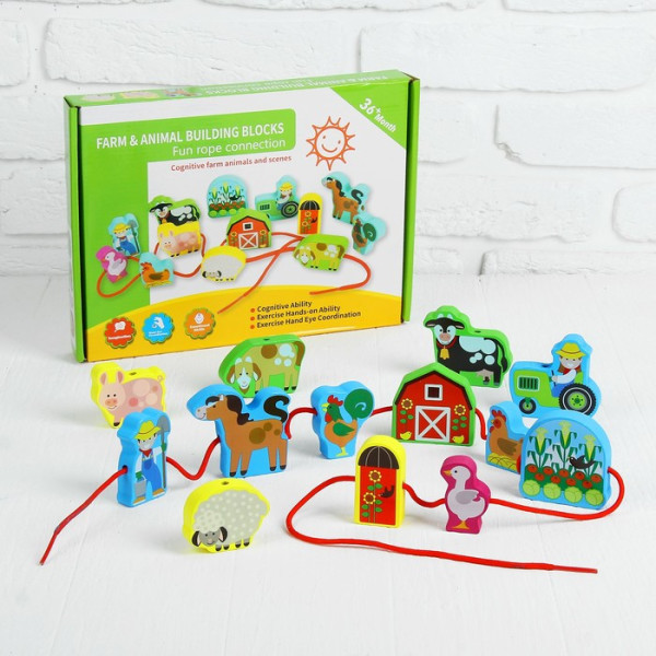 Розвиваюча іграшка Шнурівка MD 1263 дерев'яна