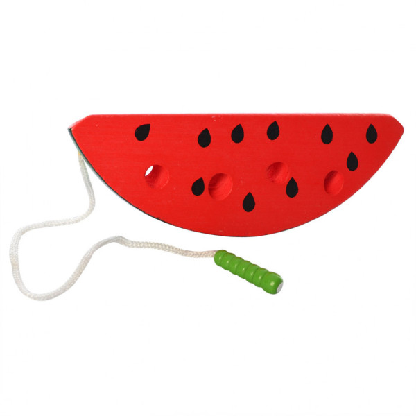 Дитяча розвиваюча іграшка Шнурівка MD 0494 дерев'яна