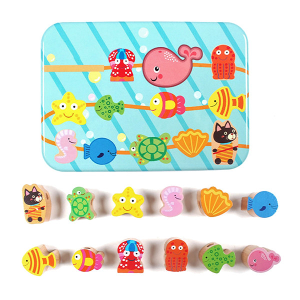 Деревянная игрушка Шнуровка Bambi MD 2334 в металлическом пенале