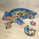 Деревянный пазл. GO Puzzle "Приключения переливающегося хамелеона" 137 дет. GO0002