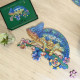 Деревянный пазл. GO Puzzle "Приключения переливающегося хамелеона" 137 дет. GO0002