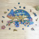 Деревянный пазл. GO Puzzle "Приключения переливающегося хамелеона" 137 дет. GO0002