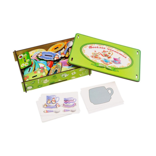 Настільна гра "Веселе чаювання" Ubumblebees (ПСД191) PSD191 дерев'яна