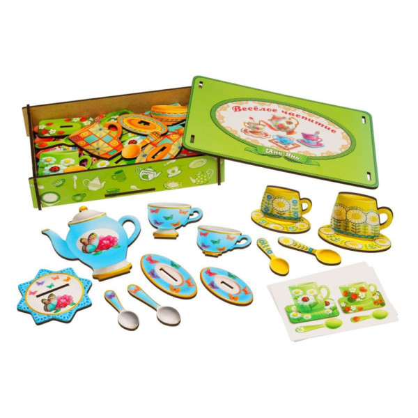 Настільна гра "Веселе чаювання" Ubumblebees (ПСД191) PSD191 дерев'яна