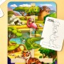 Деревянная настольная игра "Повтори по схеме - Африка" Ubumblebees (ПСД178) PSD178 на липучках