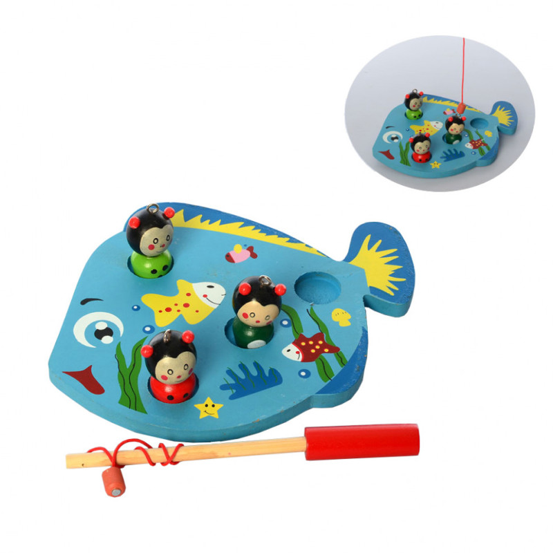 Деревянная игрушка "Рыбалка"  MD 2523 магнитная