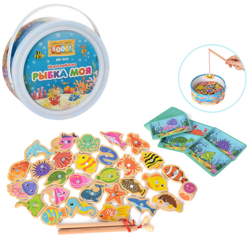 Деревянная игрушка "Рыбалка" Woody MD 1665