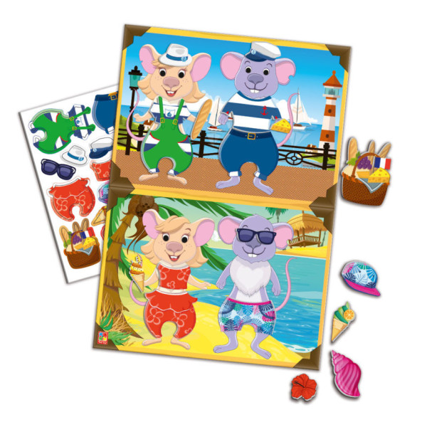 Игра с мягкими наклейками "Вокруг света" Vladi Toys VT4206-33 рус