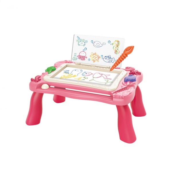 Игровой столик 669-27-28A 2в1 рисование и конструирование
