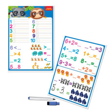 Дошка-тренажер "Рахунок та математика" Vladi Toys VT5010-26 (укр) (VT5010-26)