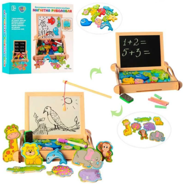 Развивающая игрушка Рыбалка с досточкой MD 2139 деревянная(MD 2139)