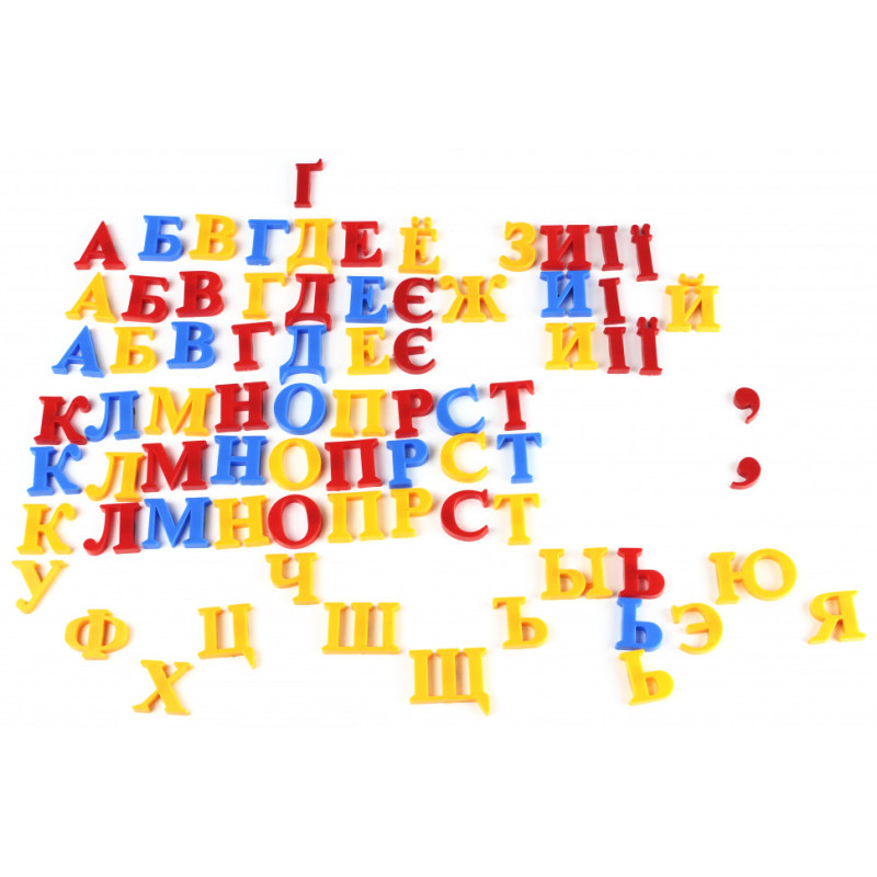 Набір магнітних букв і цифр 0703 EUR рос,англ,укр. мовах