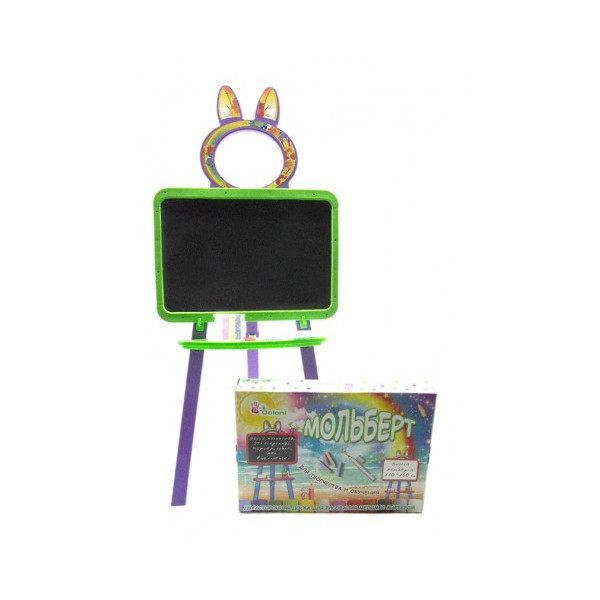 Детская доска для рисования магнитная 013777/6 салатово-фиолетовая