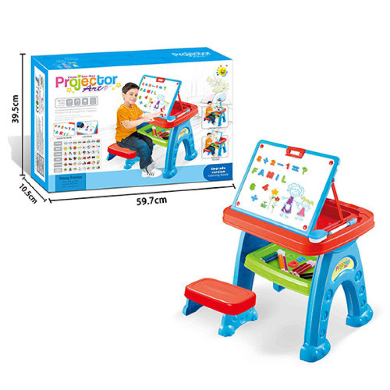 Детский развивающий мольберт-парта со стульчиком 22088-30B, 3в1 Детский развивающий мольберт-парта со стульчиком 22088-30B, 3в1