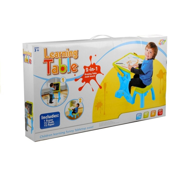 Детский мольберт/парта со стульчиком YM884(Blue) синий