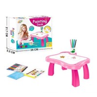 Детский мольберт/столик для рисования YM001-2 с фломастерами в наборе Детский мольберт/столик для рисования YM001-2 с фломастерами в наборе