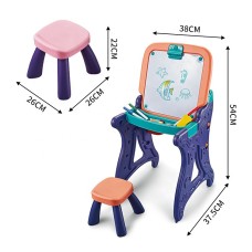 Детский столик-мольберт для рисования 8833-35 со стульчиком