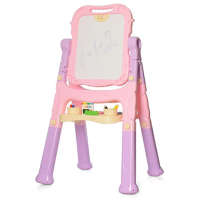 Детский двухсторонний мольберт на ножках 050 с маркером и мелом Детский двухсторонний мольберт на ножках 050 с маркером и мелом