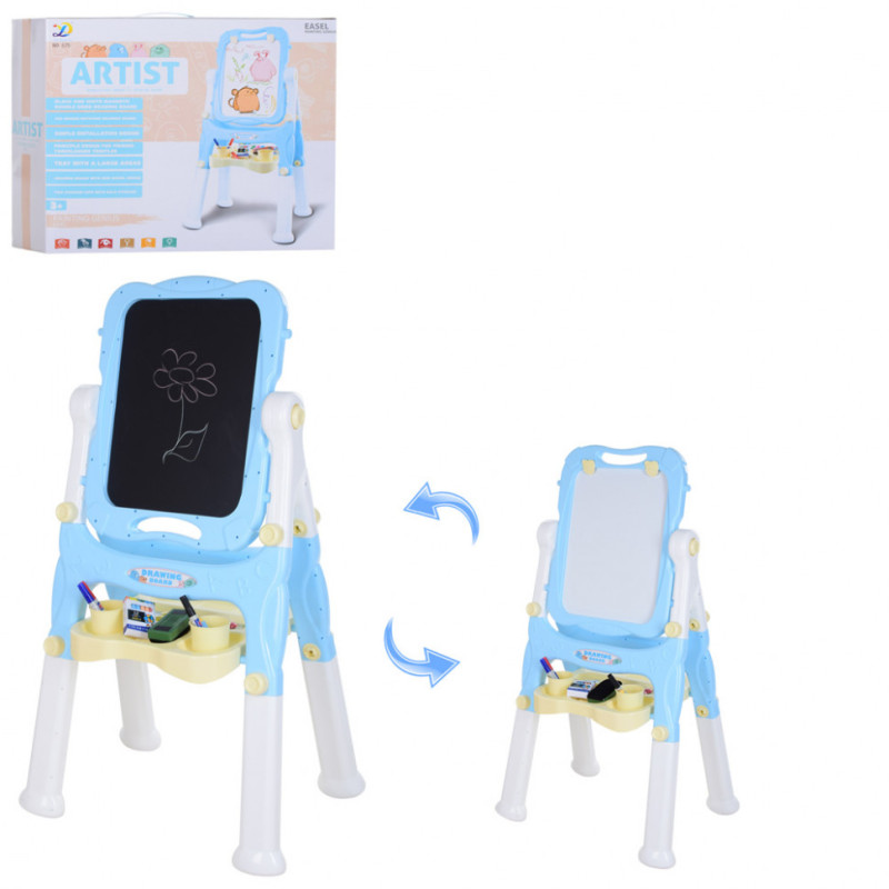 Дитячий мольберт для малювання 675 блакитний Дитячий мольберт для малювання 675 блакитний