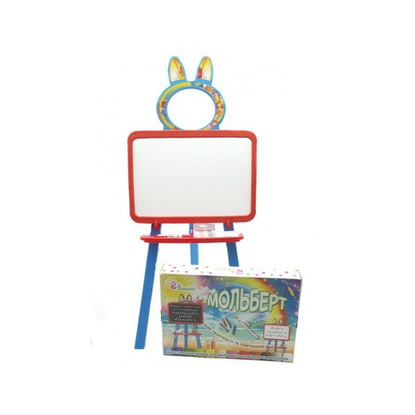 Развивающая доска для рисования магнитная 013777/7 оранжево-голубая