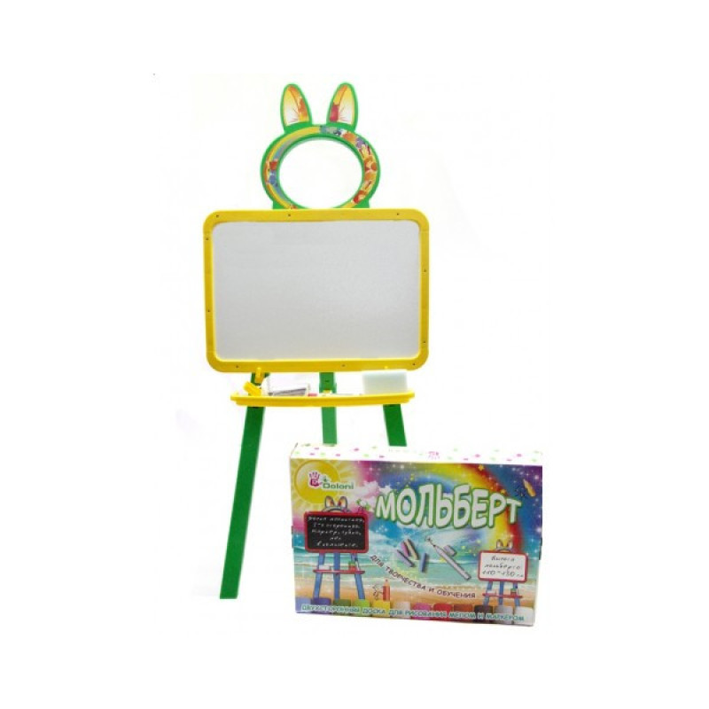 Развивающая доска для рисования магнитная 013777/2 желто-зелёная Развивающая доска для рисования магнитная 013777/2 желто-зелёная
