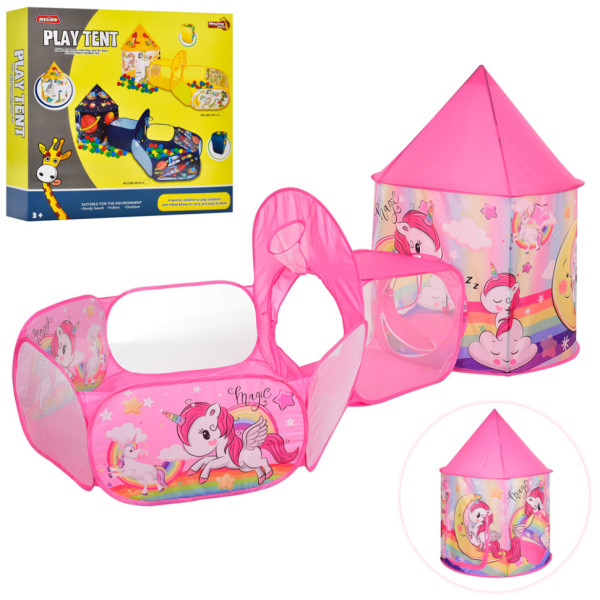 Детская палатка MR 0632 домик, тонель, манеж, накидка