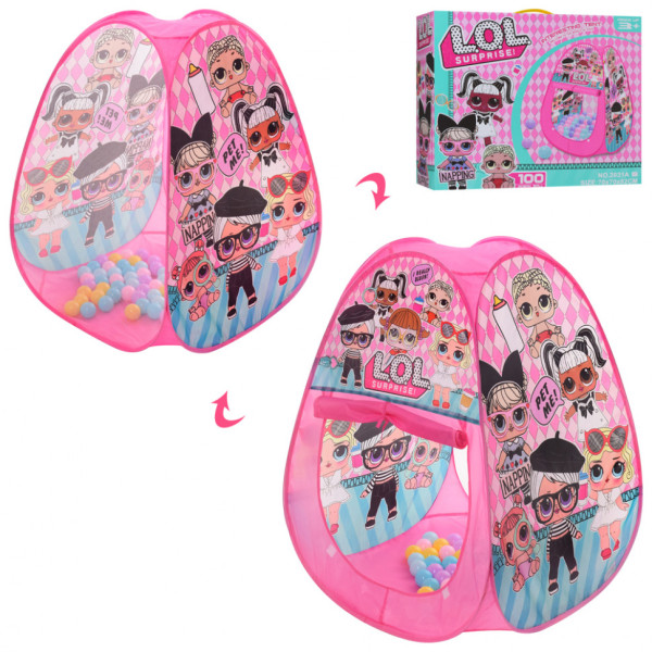 Детская игровая палатка ЛОЛ M 6102 с шариками