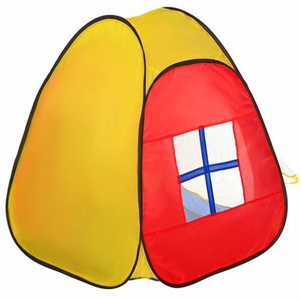 Детская палатка "Пирамида" 1423, 86 х 77 х 74 см 1 вход-сетка 2 окна-сетки(1423)