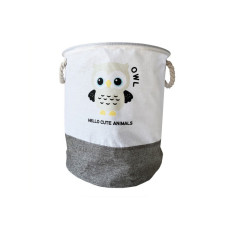 Кошик для іграшок та білизни "Hello cute animals Сова" MGZ-1006(Grey) 35 х 40 см (MGZ-1006(Grey))
