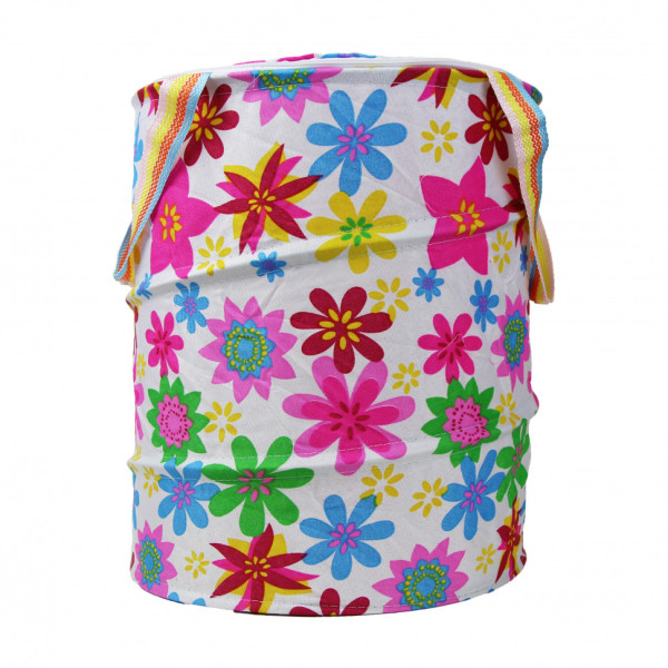 Кошик для іграшок M3732 діаметр 30 см, висота 38 см, дах-застібка-мол, 2 ручки M3732-6 (M3732-6)