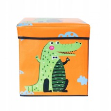 Коробка-пуфик для игрушек Крокодил MR 0364-1, 31-31-31 см