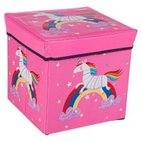 Коробка-пуфик для игрушек Единорог MR 0364-3, ,31-31-31 см