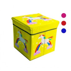 Коробка-пуфик для игрушек Единорог MR 0364-3, ,31-31-31 см