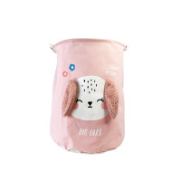 Кошик для іграшок та білизни "Big ears Собачка" MGZ-1009(Pink) 50 х 40 см (MGZ-1009(Pink))
