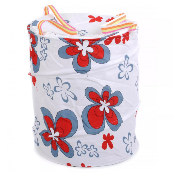 Кошик для іграшок M3732 діаметр 30 см, висота 38 см, дах-застібка-мол, 2 ручки