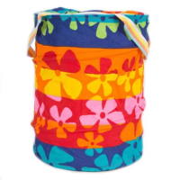 Кошик для іграшок M3732 діаметр 30 см, висота 38 см, дах-застібка-мол, 2 ручки M3732-1 (M3732-1)