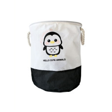 Кошик для іграшок та білизни "Hello cute animals Пінгвін" MGZ-1006(Black) 35 х 40 см (MGZ-1006(Black))